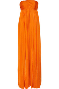Alexander McQueen Strapless Stretch-Satin Jersey Jumpsuit- $3,560