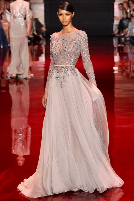 Elie Saab, Fall 2013 Haute Couture, Look 10  Photo: Marcus Tondo/InDigital/GoRunway found on www.style.com