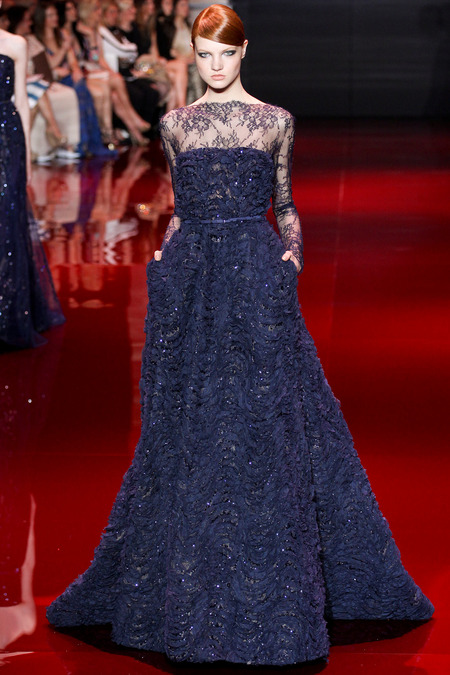 Elie Saab, Fall 2013 Haute Couture, Look 17  Photo: Marcus Tondo/InDigital/GoRunway found on www.style.com