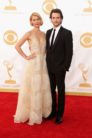 Claire Danes in Armani Prive with Hugh Dancy Photo: Getty Images