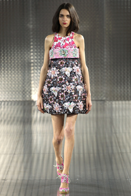 Pinkimon, Mary Katrantzou, Spring 2014, Look 23  Photo: Marcus Tondo/Indigitalimages.com