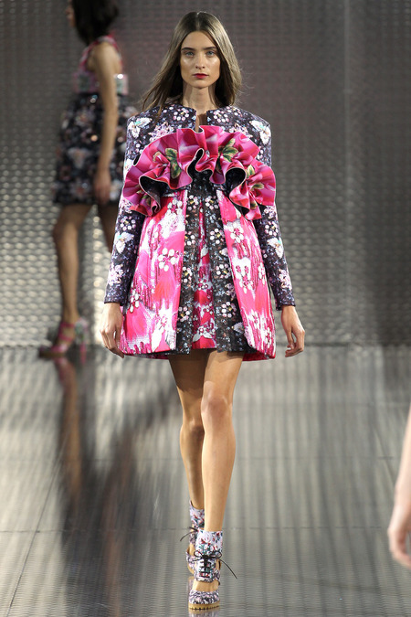 Faby Hola, Mary Katrantzou, Spring 2014, Look 25  Photo: Marcus Tondo/Indigitalimages.com