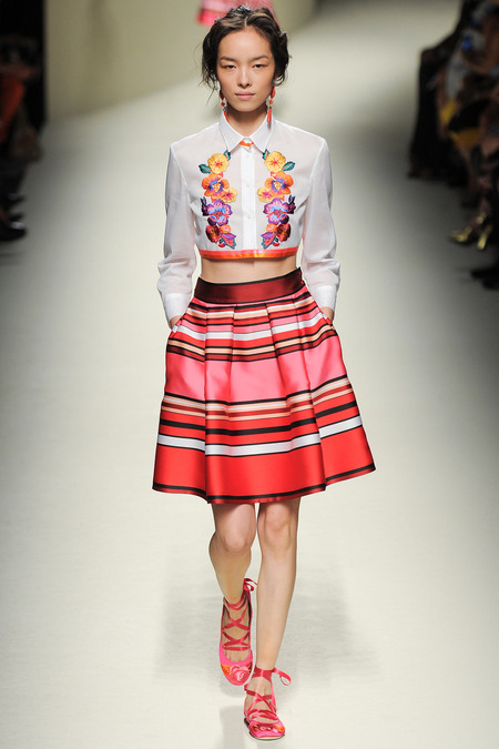 Alberta Ferretti, Spring 2014, Look 11 Photo: Yannis Vlamos/Indigitalimages.com