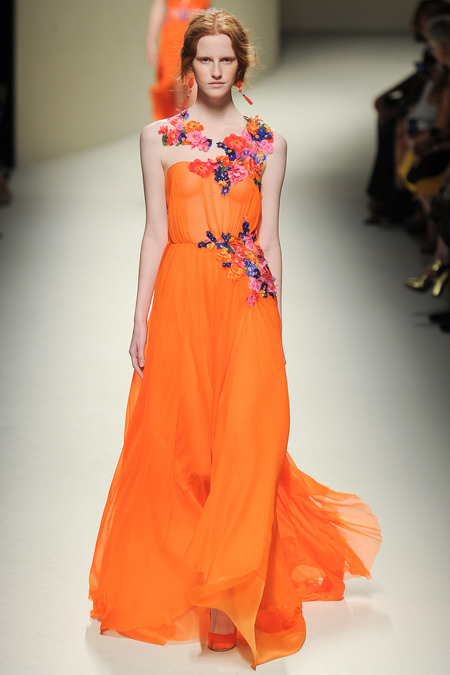 Alberta Ferretti, Spring 2014, Look 41 Photo: Yannis Vlamos/Indigitalimages.com