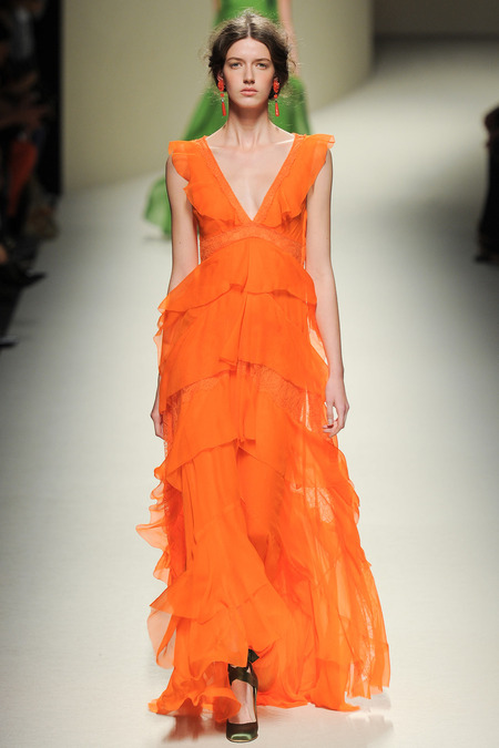 Alberta Ferretti, Spring 2014, Look 43 Photo: Yannis Vlamos/Indigitalimages.com