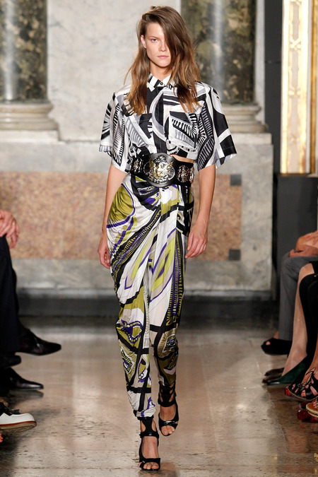 Emilio Pucci, Spring 2014, Look 8, Kasia Struss Photo: Monica Feudi/Feudiguaineri.com