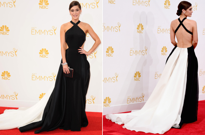 Lizzy Caplan in Donna Karan Atelier Photo: FilmMagic: WireImage found on nypost.com