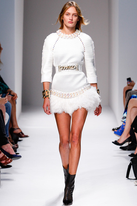 Balmain, Spring/Summer 2014, Look 13 Photo: Monica Feudi/FeudiGuaineri.com found on www.style.com