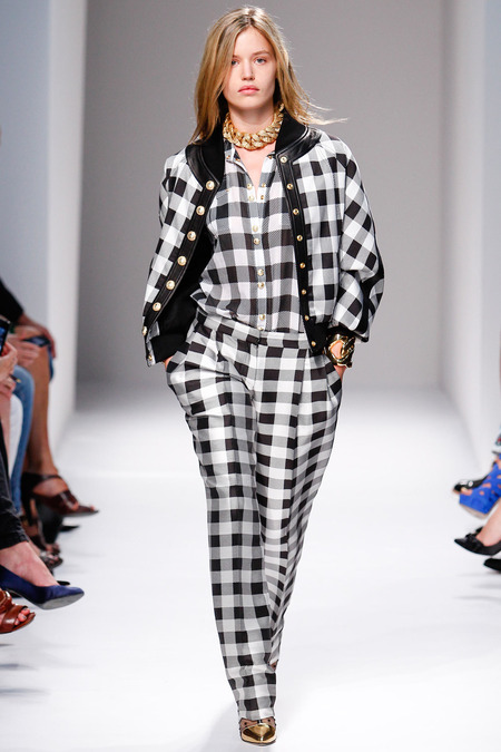 Balmain, Spring/Summer 2014, Look 22 Model: Georgia May Jagger Photo: Monica Feudi/FeudiGuaineri.com found on www.style.com