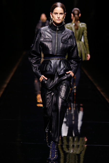 Balmain, Fall/Winter 2014, Look 27 Model: Izabel Goulart Photo: Monica Feudi/FeudiGuaineri.com found on www.style.com