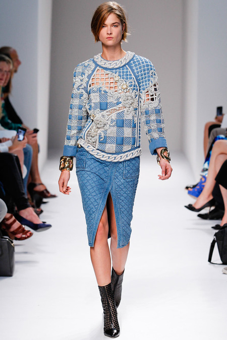 Balmain, Spring/Summer 2014, Look 28 Photo: Monica Feudi/FeudiGuaineri.com found on www.style.com