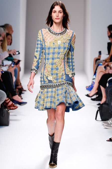 Balmain, Spring/Summer 2014, Look 31 Photo: Monica Feudi/FeudiGuaineri.com found on www.style.com