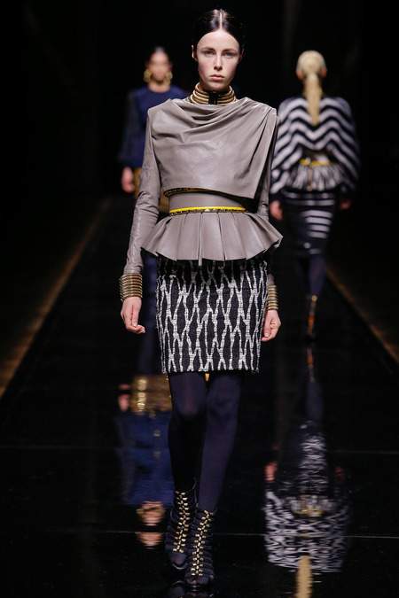 Balmain, Fall/Winter 2014, Look 36 Model: Edie Campbell Photo: Monica Feudi/FeudiGuaineri.com found on www.style.com