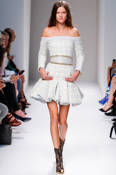 Balmain, Spring/Summer 2014, Look 36 Photo: Monica Feudi/FeudiGuaineri.com found on www.style.com