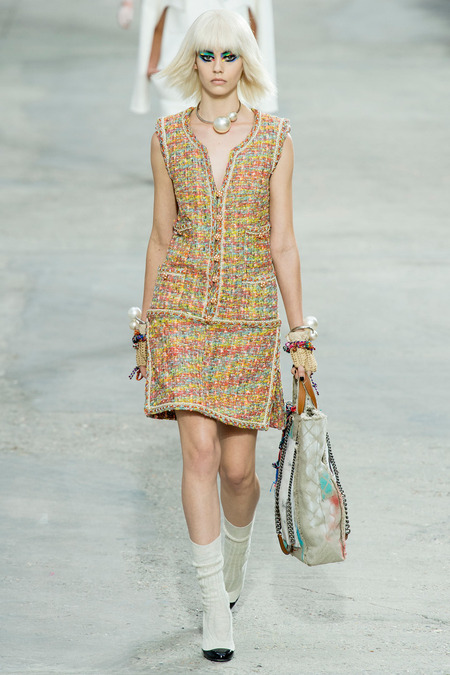 Chanel, Spring/Summer 2014 Collection, Look 3 Photo: Yannis Vlamos/Indigitalimage.com found on www.style.com