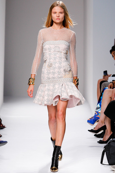 Balmain, Spring/Summer 2014, Look 38 Photo: Monica Feudi/FeudiGuaineri.com found on www.style.com