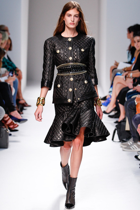 Balmain, Spring/Summer 2014, Look 6 Photo: Monica Feudi/FeudiGuaineri.com found on www.style.com