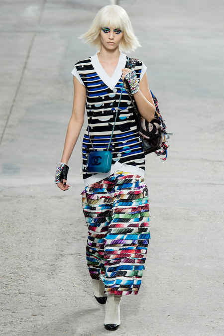 Chanel, Spring/Summer 2014 Collection, Look 85 Photo: Yannis Vlamos/Indigitalimage.com found on www.style.com