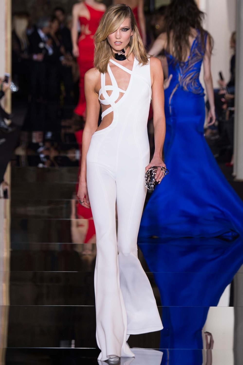 Atelier Versace, Spring/Summer 2015 Look 44 Model : Karlie Kloss Photo: Kim Weston Arnold/Indigitalimages.com