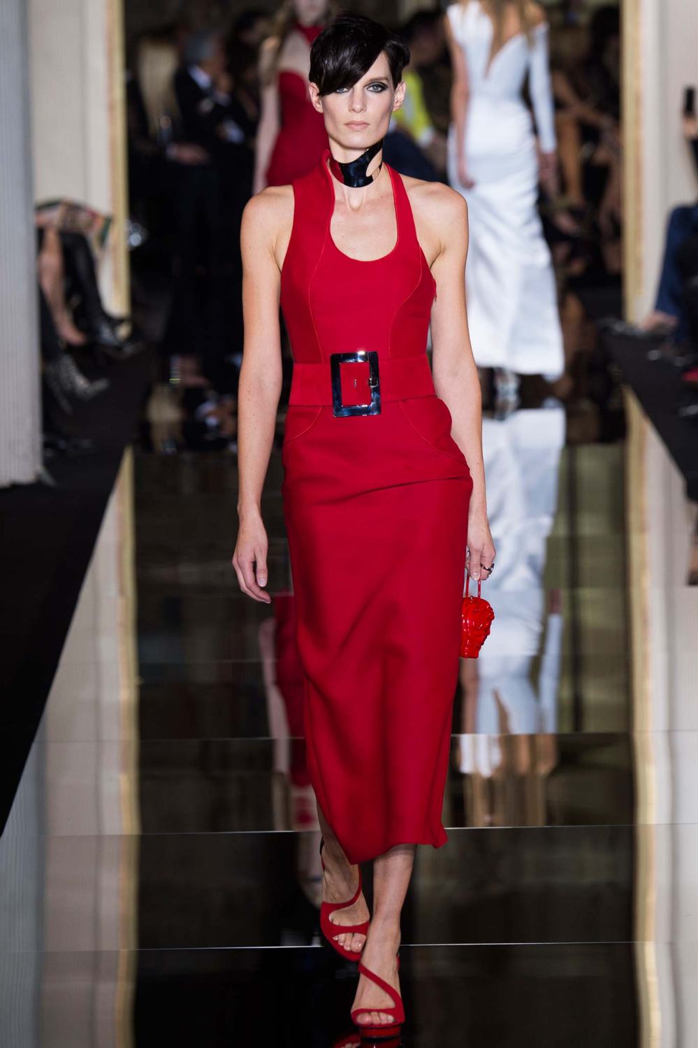 Atelier Versace, Spring/Summer 2015 Look 7 Model : Iris Strubegger Photo: Kim Weston Arnold/Indigitalimages.com